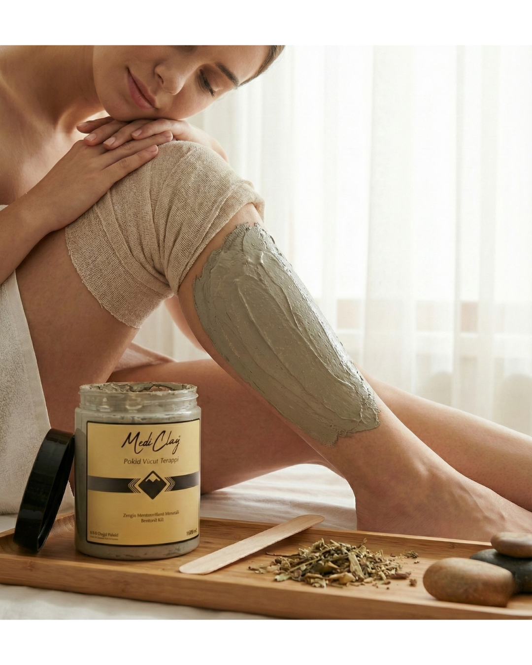 MediClay Peloid Vücut Terapisi – Montmorillonit Mineralli Doğal Arındırıcı Maske (1000 ml)