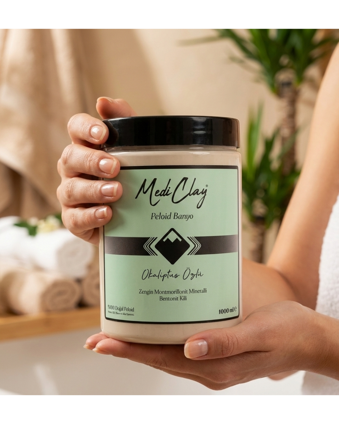 MediClay Peloid Ayak ve Banyo Terapisi – Okaliptüs Özlü Doğal Mineralli Vücut Arındırma (1000 ml)