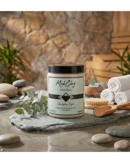 MediClay Peloid Ayak ve Banyo Terapisi – Okaliptüs Özlü Doğal Mineralli Vücut Arındırma (1000 ml)