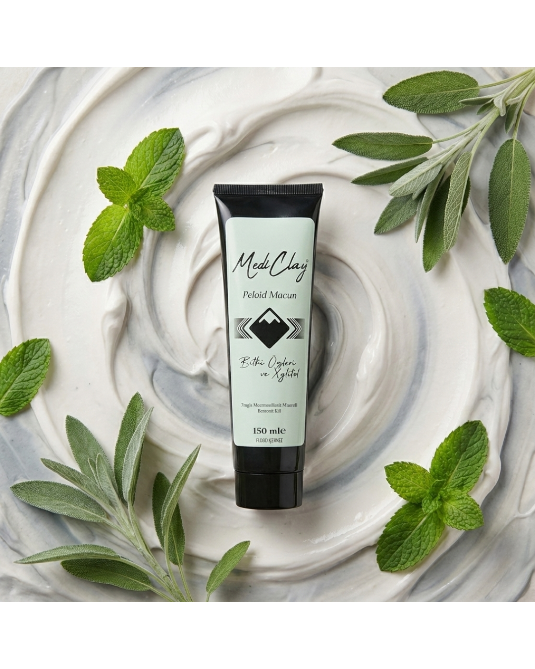 MediClay Peloid Macun – Bitki Özleri & Xylitol İçerikli Doğal Ağız Bakım Macunu (150 ml)