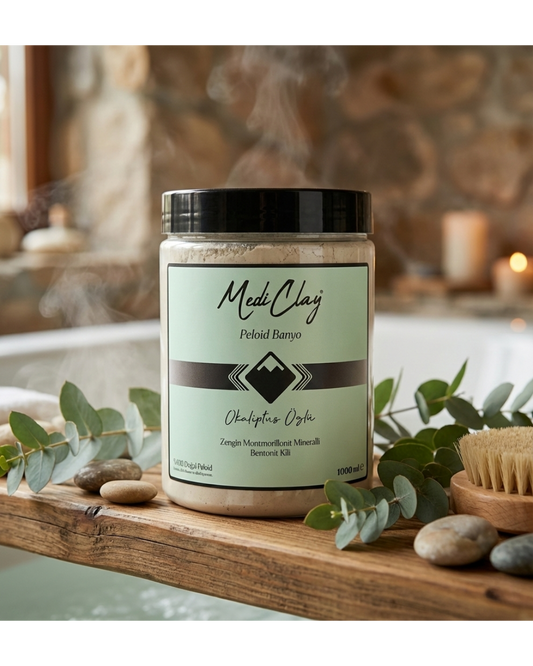 MediClay Peloid Ayak ve Banyo Terapisi – Okaliptüs Özlü Doğal Mineralli Vücut Arındırma (1000 ml)